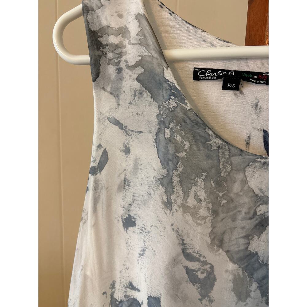 Charlie B Italian Silk Top Sz S - Picture 3 of 8